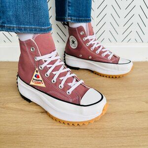 ⭐Converse Run Star Hike Hi Platform Sz 7.5 Women's Shoes Brown Sneakers A00852C⭐